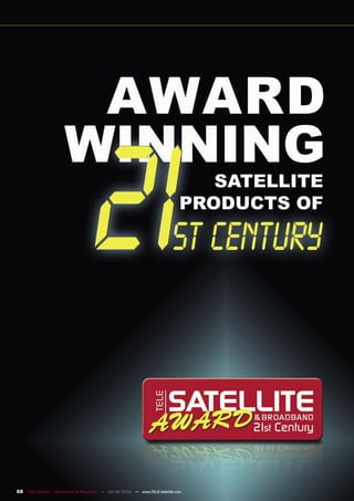 68 TELE-satellite — Broadband & Fiber-Optic — 08-09/2009 — www.TELE-satellite.com
 