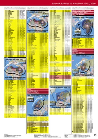 SatcoDX Satellite TV Handbook 12-01/2010
     Freq Pol Channel Name               Symbol Rate Programming Type             Freq Pol Channel Name             Symbol Rate Programming Type                           Freq Pol Channel Name                   Symbol Rate Programming Type                          Freq Pol Channel Name                      Symbol Rate Programming Type
     GHz                                   ksym/sec SatcoDX Deﬁnition             GHz                                 ksym/sec SatcoDX Deﬁnition                           GHz                                       ksym/sec SatcoDX Deﬁnition                          GHz                                          ksym/sec SatcoDX Deﬁnition
 12.073 H
 12.073 H
                CNBC
                Discovery World
                                                 27500
                                                 27500
                                                          Quality Entertain.
                                                          News + Series
                                                                               NIL102KB                                                                                 11.468 H Newroz
                                                                                                                                                                        11.468 H ROJ TV
                                                                                                                                                                                                                          10840
                                                                                                                                                                                                                          10840
                                                                                                                                                                                                                                   News + Series
                                                                                                                                                                                                                                   Quality Entertain.
                                                                                                                                                                                                                                                                    Africa, Europe, Middle America
 12.073 H       Hallmark                         27500    Low Level                                                                                                     11.471 V Canal+                                   29950    High Quality Home                C-Band: ATLANTIC BIRD 3
 12.073 H       MTV Music                        27500    News + Series                                                                                                 11.471 V I tele                                   29950    High Quality Home
 12.073 H       Show Kids                        27500    News + Series                                                                                                 11.471 V M6                                       29950    High Quality Home                355.1 East (4.9 West)
 12.073 H       T433                             27500    Quality Entertain.                                                                                            11.471 V Orange ciné choc                         29950    High Quality Home                EUTAB3TA
 12.073 H       TCM                              27500    News + Series                                                                                                 11.471 V Orange ciné géants                       29950    High Quality Home
 12.073 H       Travel Channel                   27500    News + Series                                                                                                 11.471 V Orange ciné happy                        29950    High Quality Home
 12.073 H       Vh1                              27500    Quality Entertain.                                                                                            11.471 V Orange ciné max                          29950    High Quality Home
 12.073 H       CNN                              27500    News + Series                                                                                                 11.471 V Orange ciné max HD                       29950    High Quality Home
 12.130 V       AL JADEED                        27500    News + Series                                                                                                 11.471 V Orange ciné novo                         29950    High Quality Home
 12.130 V       FOX Series                       27500    Quality Entertain.                                                                                            11.471 V Orange Sport                             29950    High Quality Home
 12.130 V       Heya                             27500    News + Series                                                                                                 11.471 V W9                                       29950    High Quality Home
 12.130 V       LBC SAT                          27500    News + Series                                                                                                 11.471 V Orange Sport HD                          29950    High Quality Home
 12.130 V       MANAR                            27500    News + Series                                                                                                11.512 V AB 1                                     29950    News + Series
 12.130 V       Mega TV                          27500    News + Series                                                                                                11.512 V AB MOTEURS                               29950    News + Series
 12.130 V       NBN                              27500    News + Series                                                                                                11.512 V ACTIONS                                  29950    News + Series
 12.130 V       Rotana                           27500    Quality Entertain.                                                                                           11.512 V ANIMAUX                                  29950    News + Series
 12.130 V       Rotana Clip                      27500    News + Series                                                                                                11.512 V CHASSE ET PECHE                          29950    News + Series
 12.130 V       Rotana Khalijiah                 27500    Quality Entertain.                                                                                           11.512 V CINE FIRST                               29950    News + Series
 12.130 V       Sumaria                          27500    News + Series                                                                                                11.512 V CINE FX                                  29950    News + Series
 12.149 H       Al-EKhbaria                      27500    Quality Entertain.                                                                                           11.512 V CINE POLAR                               29950    News + Series
 12.149 H       Saudi Sport                      27500    Quality Entertain.    11.919    H   Al Manhal                     27500      News + Series                   11.512 V DORCEL TV                                29950    News + Series
 12.149 H       Saudi TV                         27500    News + Series         11.919    H   Al NAS TV                     27500      News + Series                   11.512 V ENCYCLO                                  29950    News + Series
 12.149 H       Saudi-1                          27500    Quality Entertain.    11.919    H   Al Saha TV                    27500      Quality Entertain.              11.512 V ESCALES                                  29950    Low Level
 12.149 H       Saudi-2                          27500    Quality Entertain.    11.919    H   Al-Kawthar                    27500      Quality Entertain.              11.512 V MANGAS                                   29950    News + Series
 12.226 H       Abu Dhabi Sport 2                27500    News + Series         11.919    H   ALBAGHDADIA                   27500      News + Series                   11.512 V ORANGE SPORT                             29950    News + Series
 12.226 H       AGHANI TV                        27500    Quality Entertain.    11.919    H   ALRAFIDEN                     27500      Quality Entertain.              11.512 V RTL9                                     29950    Low Level                            3.646     R   Tele Sahel                              2170      News + Series
 12.226 H       Ajman TV                         27500    News + Series         11.919    H   BAGHDAD TV                    27500      News + Series                   11.512 V TOUTE L’HISTOIRE                         29950    News + Series                       3.712     L   CRTV                                    2785      Quality Entertain.
 12.226 H       Awtar TV                         27500    News + Series         11.919    H   Flash TV                      27500      News + Series                   11.512 V TV5 Monde FBS                            29950    Quality Entertain.                  4.158     R   AL -MALOUMA                            20330      Low Level
 12.226 H       BOROUZ TV                        27500    Quality Entertain.    11.919    H   Iraqia TV                     27500      News + Series                   11.512 V XXL                                      29950    News + Series                       4.158     R   AL BADEEL                              20330      News + Series
 12.226 H       FAWASEL TV                       27500    News + Series         11.919    H   Poet                          27500      News + Series                   11.554 V BFM TV                                   29950    News + Series                       4.158     R   AL HEDAYA                              20330      News + Series
 12.226 H       GEAR ONE                         27500    News + Series         11.919    H   STV                           27500      Low Level                       11.554 V CANAL +                                  29950    Low Level                           4.158     R   AL-MONOWA                              20330      News + Series
 12.226 H       Inﬁnity TV                       27500    News + Series         11.919    H   UNIV2                         27500      Low Level                       11.554 V Direct 8                                 29950    Quality Entertain.                  4.158     R   ALNADI                                 20330      News + Series
 12.226 H       NOJOOM 2                         27500    News + Series         11.919    H   Waseet EL-Khair               27500      Low Level                       11.554 V France 4                                 29950    Quality Entertain.                  4.158     R   Jamahiriya Sat Chann                   20330      Quality Entertain.
 12.226 H       Nojoom 3                         27500    News + Series         11.919    H   Yemen                         27500      News + Series                   11.554 V Gulli                                    29950    Quality Entertain.                  4.158     R   Libya Sport ( Riadi                    20330      News + Series
 12.226 H       NOJOOM 4                         27500    Quality Entertain.    11.938    V   AL AQARIYA                    27500      News + Series                   11.554 V iTELE                                    29950    Quality Entertain.                  4.158     R   LY LJB                                 20330      Quality Entertain.
 12.226 H
 12.226 H
                NOOR DUBAI
                Sharjah TV 2
                                                 27500
                                                 27500
                                                          News + Series
                                                          Advertisement
                                                                                11.938
                                                                                11.938
                                                                                          V
                                                                                          V
                                                                                              AL EQTISADIA TV
                                                                                              Alarabiya
                                                                                                                            27500
                                                                                                                            27500
                                                                                                                                       News + Series
                                                                                                                                       News + Series
                                                                                                                                                                       11.554 V M6
                                                                                                                                                                       11.554 V NRJ12
                                                                                                                                                                                                                          29950
                                                                                                                                                                                                                          29950
                                                                                                                                                                                                                                   Quality Entertain.
                                                                                                                                                                                                                                   Home Cinema
                                                                                                                                                                                                                                                                    Europe
 12.284 V       JSC Sports +1                    27500    Home Cinema           11.938
                                                                                11.938
                                                                                          V
                                                                                          V
                                                                                              CITRUSS TV
                                                                                              HAWAS TV
                                                                                                                            27500
                                                                                                                            27500
                                                                                                                                       News + Series
                                                                                                                                       News + Series
                                                                                                                                                                       11.554 V NT1                                      29950    News + Series                    AMOS 2,3
 12.284 V       JSC Sports +2                    27500    Home Cinema                                                                                                  11.554 V TF1                                      29950    Quality Entertain.
 12.284 V       JSC Sports +3                    27500    Quality Entertain.    11.938    V   MBC Action                    27500      Quality Entertain.              11.554 V Virgin 17                                29950    Quality Entertain.               356.0 East (4.0 West)
 12.284 V       JSC Sports +4                    27500    Quality Entertain.    11.938    V   MBC MAX                       27500      Quality Entertain.              11.554 V w9                                       29950    Quality Entertain.               AMO002EU
 12.284 V       JSC Sports 1                     27500    Home Cinema           11.938    V   MBC1                          27500      Quality Entertain.              11.554 V TMC                                      29950    News + Series
 12.284 V       JSC Sports 2                     27500    Home Cinema           11.938    V   MBC2                          27500      Quality Entertain.               11.590 V ARTE                                     20000    News + Series
NIL101KB                                                                        11.938    V   MBC3                          27500      News + Series                    11.590 V France 2                                 20000    Home Cinema
                                                                                11.938    V   MBC4                          27500      Quality Entertain.               11.590 V France 3                                 20000    Quality Entertain.
                                                                                11.938    V   ZEE AFLAM                     27500      News + Series                    11.590 V France 5                                 20000    Quality Entertain.
                                                                                12.206    V   Al Danah                      27500      News + Series                    11.590 V LCP                                      20000    News + Series
                                                                                12.206    V   AL-Rayah                      27500      News + Series                    12.543 H Fox Life                                 27500    News + Series
                                                                                12.206    V   Al-Zaeem                      27500      News + Series                    12.543 H MCM BELGIQUE                             27500    Quality Entertain.
                                                                                12.206    V   ALhayat                       27500      Quality Entertain.               12.543 H GCPE1                                    27500    Quality Entertain.
                                                                                12.206    V   ALSahraa                      27500      News + Series                    12.543 H GCPE2                                    27500    Quality Entertain.
                                                                                12.206    V   Arriadia                      27500      Quality Entertain.              12.543 H Toyor Al Janah                           27500    News + Series
                                                                                12.206    V   Assadissa                     27500      News + Series                   12.615 H FREE-X TV                                 9180    News + Series
                                                                                12.206    V   BBC Arabic                    27500      Quality Entertain.              12.615 H FREE-X TV2                                9180    News + Series
                                                                                12.206    V   France 24                     27500      News + Series                   12.615 H FRENCHLOVER TV                            9180    Low Level
                                                                                12.206    V   Nessma                        27500      News + Series                   12.615 H Redlight Premium                          9180    News + Series
                                                                                12.206    V   Qatar1                        27500      News + Series                   12.615 H X-DREAM TV                                9180    Low Level
                                                                                12.206    V   TV A3                         27500      News + Series                   12.615 H KISS                                      9180    Low Level
                                                                                12.302    H   Kairali                       27500      News + Series                   12.615 H Sex on TV Diamond                         9180    Low Level
                                                                                12.302    H   NEOSP                         27500      News + Series                   12.615 H TAPESH TV2                                9180    News + Series
                                                                                12.302    H   Prime Sport Arabia            27500      News + Series                   12.674 H All Music                                16935    Home Cinema
                                                                                12.302    H   Shara1                        27500      News + Series                   12.674 H FR 24                                    16935    Quality Entertain.
                                                                                12.302    H   TBO                           27500      News + Series                                                                                                                  10.722      H   MEGASPORT                              27500      Quality Entertain.
                                                                                                                                                                       12.674 H Repubblica TV                            16935    Quality Entertain.
                                                                                12.302    H   A1TV                          27500      News + Series                                                                                                                  10.722      H   TV KYIV                                27500      Quality Entertain.
                                                                                                                                                                       12.674 H Second TV                                16935    Quality Entertain.
                                                                                12.302    H   Al Diyar                      27500      News + Series                                                                                                                  10.722      H   1PLUS1                                 27500      Home Cinema
                                                                                                                                                                       12.711 H ANC                                      30000    News + Series
   11.785   V   AL SHARJAH TV                    27500    News + Series         12.302    H   ALHAKEKA                      27500      News + Series                                                                                                                  10.722      H   1PLUS1 CINEMA                          27500      Quality Entertain.
                                                                                                                                                                       12.711 H CINEMA1                                  30000    News + Series
   11.785   V   AL SHARQIA                       27500    Quality Entertain.    12.302    H   Dawn News                     27500      News + Series                                                                                                                  10.722      H   K1                                     27500      Quality Entertain.
                                                                                                                                                                       12.711 H KAPAMILYA CHANNEL                        30000    News + Series
   11.785   V   CNBC ARABIA                      27500    Quality Entertain.    12.302    H   FM                            27500      News + Series                                                                                                                  10.722      H   K2                                     27500      Quality Entertain.
                                                                                                                                                                       12.711 H PPV                                      30000    News + Series
   11.785   V   Dubai One                        27500    Quality Entertain.    12.302    H   FutureTV                      27500      News + Series                                                                                                                  10.722      H   OTV                                    27500      Quality Entertain.
                                                                                                                                                                       12.711 H TFC-EU                                   30000    News + Series
   11.785   V   Dubai Racing Channel             27500    Quality Entertain.    12.302    H   ISHTAR TV                     27500      News + Series                                                                                                                  10.722      H   UBR                                    27500      Quality Entertain.
                                                                                                                                                                       12.711 H TFC-ME                                   30000    News + Series
   11.785   V   Dubai Sports                     27500    Quality Entertain.    12.302    H   LBC EU                        27500      News + Series                                                                                                                  10.759      H   ICTV                                   30000      Quality Entertain.
                                                                                                                                                                      EUTAB3WB
   11.785   V   Dubai TV                         27500    Quality Entertain.    12.302    H   Nourmina                      27500      News + Series                                                                                                                  10.759      H   CiTi                                   30000      Quality Entertain.
   11.785   V   MUSIC PLUS                       27500    News + Series         12.302    H   Seven Stars                   27500      News + Series                                                                                                                  10.759      H   KIEV STB                               30000      Home Cinema
   11.785   V   NOJOOM 1                         27500    Quality Entertain.                                                                                                                                                                                          10.759      H   M1                                     30000      Quality Entertain.
   11.785   V   Sama Dubai                       27500    News + Series        Europe                                                                                                                                                                                 10.759      H   M2                                     30000      Quality Entertain.
   11.785
   11.823
            V
            V
                SPACETOON ARABIC
                AL MAGHRIBIA
                                                 27500
                                                 27500
                                                          Quality Entertain.
                                                          News + Series
                                                                               ATLANTIC BIRD 3                                                                                                                                                                        10.759
                                                                                                                                                                                                                                                                      10.759
                                                                                                                                                                                                                                                                                  H
                                                                                                                                                                                                                                                                                  H
                                                                                                                                                                                                                                                                                      MTV UKRAINE
                                                                                                                                                                                                                                                                                      NEWS 24
                                                                                                                                                                                                                                                                                                                             30000
                                                                                                                                                                                                                                                                                                                             30000
                                                                                                                                                                                                                                                                                                                                        Quality Entertain.
                                                                                                                                                                                                                                                                                                                                        Quality Entertain.
   11.823   V   Al-Resala                        27500    News + Series        355.0 East (5.0 West)                                                                                                                                                                  10.759
                                                                                                                                                                                                                                                                      10.759
                                                                                                                                                                                                                                                                                  H
                                                                                                                                                                                                                                                                                  H
                                                                                                                                                                                                                                                                                      QTV
                                                                                                                                                                                                                                                                                      TONIS
                                                                                                                                                                                                                                                                                                                             30000
                                                                                                                                                                                                                                                                                                                             30000
                                                                                                                                                                                                                                                                                                                                        Quality Entertain.
                                                                                                                                                                                                                                                                                                                                        Home Cinema
   11.823   V   Alhurra                          27500    News + Series        EUTAB3SB
   11.823   V   AlThuraya                        27500    News + Series                                                                                                                                                                                               10.806      H   Cinemax 2 Adria Inte                   27500      News + Series
   11.823   V   Bahrain                          27500    News + Series                                                                                                                                                                                               10.806      H   Cinemax 2 Bulgaria                     27500      News + Series
   11.823   V   Kuwait                           27500    News + Series                                                                                                                                                                                               10.806      H   Cinemax 2 Croatia                      27500      News + Series
   11.823   V   Kuwait Sport & +                 27500    Quality Entertain.                                                                                                                                                                                          10.806      H   Cinemax 2 Czech                        27500      News + Series
   11.823   V   Mehwer                           27500    Quality Entertain.                                                                                                                                                                                          10.806      H   Cinemax 2 Hungary                      27500      Quality Entertain.
   11.823   V   Oman                             27500    News + Series                                                                                                                                                                                              10.806      H   Cinemax 2 Hungary/Cz                   27500      News + Series
   11.823   V   PSC                              27500    News + Series                                                                                                                                                                                               10.806      H   Cinemax 2 Internatio                   27500      News + Series
   11.823   V   Sudan                            27500    Quality Entertain.                                                                                                                                                                                          10.806      H   Cinemax 2 Poland                       27500      News + Series
   11.823   V   Syria                            27500    News + Series                                                                                                                                                                                               10.806      H   Cinemax 2 Romania                      27500      News + Series
   11.823   V   Test                             27500    Advertisement                                                                                                                                                                                               10.806      H   Cinemax 2 Serbia                       27500      News + Series
   11.862   V   BBC Prime                        27500    News + Series                                                                                                                                                                                               10.806      H   Cinemax 2 Slovenia                     27500      News + Series
   11.862   V   Disney Channel                   27500    News + Series                                                                                                                                                                                               10.806      H   Cinemax Adria Intern                   27500      News + Series
   11.862   V   E! Entertainment                 27500    News + Series                                                                                                                                                                                               10.806      H   Cinemax Adria Test                     27500      News + Series
   11.862   V   JimJam/Extreme                   27500    News + Series                                                                                                  12.615    H   SEX ON TV CLASSIC                   8789    Low Level                          10.806      H   Cinemax Bulgaria                       27500      News + Series
   11.862   V   MBC+ Drama                       27500    Quality Entertain.                                                                                             12.615    H   SEX ON TV CRYSTAL                   8789    News + Series                      10.806      H   Cinemax Croatia                        27500      News + Series
   11.862   V   Nat Geo Wild                     27500    News + Series                                                                                                  12.615    H   SEX ON TV GOLD                      8789    News + Series                      10.806      H   Cinemax Czech                          27500      News + Series
   11.862   V   ShowComedy Xtra                  27500    News + Series                                                                                                  12.615    H   SEX ON TV SILVER                    8789    News + Series                      10.806      H   Cinemax Hungary                        27500      News + Series
   11.862   V   ShowShasha                       27500    News + Series                                                                                                  12.615    H   SEX ON TV DIAMOND                   8789    Advertisement                      10.806      H   Cinemax Internationa                   27500      News + Series
   11.862   V   Al Waha                          27500    News + Series                                                                                                  12.615    H   TAPESH TV2                          8789    News + Series                      10.806      H   Cinemax Poland                         27500      News + Series
   11.862   V   Chatco                           27500    News + Series                                                                                                                                                                                               10.806      H   Cinemax Romania                        27500      News + Series
   11.862   V   City 7 TV                        27500    News + Series                                                                                                                                                                                               10.806      H   Cinemax Serbia                         27500      News + Series
   11.862   V   TXT                              27500    Quality Entertain.    10.974   V   OiV feed 3 (CRO M              9000      News + Series                                                                                                                  10.806      H   Cinemax Slovenia                       27500      News + Series
                                                                                10.974   V   OiV feed 3 (KAPIT              9000      News + Series                                                                                                                  10.806      H   Comedy Adria Bulgari                   27500      News + Series
                                                                                10.974   V   OiV feed 3 (NTH)               9000      Quality Entertain.                                                                                                             10.806      H   Comedy Adria Croatia                   27500      Quality Entertain.
                                                                                10.974   V   OiV feed 3 (TV SLJ             9000      News + Series                                                                                                                  10.806      H   Comedy Adria Interna                   27500      News + Series
                                                                                11.054   V   EQUIDIA                       29950      Quality Entertain.                                                                                                             10.806      H   Comedy Adria Serbia                    27500      News + Series
                                                                                11.096   V   ARTE HD                       29950      High Quality Home                                                                                                              10.806      H   Comedy Adria Sloveni                   27500      News + Series
                                                                                11.096   V   FRANCE 2 HD                   29950      High Quality Home                                                                                                              10.806      H   HBO Adria Bulgaria                     27500      Quality Entertain.
                                                                                11.096   V   M6 HD                         29950      High Quality Home                                                                                                              10.806      H   HBO Adria Croatia                      27500      Quality Entertain.
                                                                                11.096   V   TF1 HD                        29950      High Quality Home                                                                                                              10.806      H   HBO Adria for DTH                      27500      Quality Entertain.
                                                                                11.096   V   FRANCE O                      29950      News + Series                                                                                                                  10.806      H   HBO Adria Serbia                       27500      Quality Entertain.
                                                                                11.096   V   KTO                           29950      News + Series                                                                                                                  10.806      H   HBO Adria Slovenia                     27500      Quality Entertain.
                                                                                11.096   V   TV8 MONT BLANC                29950      News + Series                                                                                                                  10.806      H   HBO Adria Test                         27500      Quality Entertain.
                                                                                 11.468   H   BLUEMOON TV                   10840      News + Series                                                                                                                  10.806      H   HBO Comedy Czech                       27500      News + Series
                                                                                 11.468   H   KOMALA TV                     10840      News + Series                                                                                                                  10.806      H   HBO Comedy Hungary                     27500      News + Series
                                                                                 11.468   H   MESOPOTAMIA TV                10840      News + Series                                                                                                                 10.806      H   HBO Comedy Hungary                     27500      News + Series
                                                                                 11.468   H   NEPALI                        10840      News + Series                                                                                                                  10.806      H   HBO Comedy Internati                   27500      News + Series

© SatcoDX Inc
© TELE-satellite Medien GmbH — For Private and Personal Use Only
Programming Type Deﬁnition by SatcoDX
                                                                                                       High Quality Home Cinema ...........Video: MPEG-4 Audio: AC3
                                                                                                       High Quality Home Entertainment Video: MPEG-4 Audio: Layer 2
                                                                                                       Home Cinema ..................................Video: MPEG-2 + TS Bitrate >5 Mbps Audio: AC3, or Layer 2
                                                                                                                                                                                                                                  Cost Conscious Entertainment .....Video: MPEG-4 Audio: Layer 1
                                                                                                                                                                                                                                  News + Series .................................Video: MPEG-2 + TS Bitrate between 1.5 and 3 Mbps Audio: Layer 2
                                                                                                                                                                                                                                  Low Level ........................................Video: MPEG-2 + TS Bitrate between 0.5 and 1.5 Mbps Audio: Layer 2
                                                                                                                                                                                                                                                                                                                                                             171
According to Transmission Mode and Average Video Bitrate                                               Quality Entertainment ....................Video: MPEG-2 + TS Bitrate between 3 and 5 Mbps Audio: AC3, or Layer 2           Advertisement .................................Video: MPEG-2 + TS Bitrate <0.5 Mbps Audio: Layer 2
 