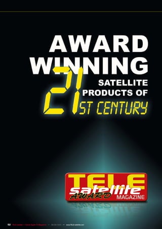 52 TELE-satellite — Global Digital TV Magazine — 08-09/2010 — www.TELE-satellite.com
 