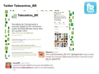Twitter Telecentros_BR 