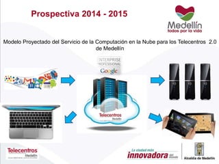 Prospectiva 2014 - 2015
Equipos livianos de conexión a la nube (Híbridos Hw-Sw) y Conectividad
 