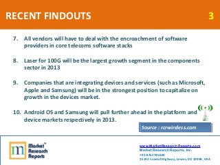 RECENT FINDOUTS                                                                             3
 7.   All vendors will have ...