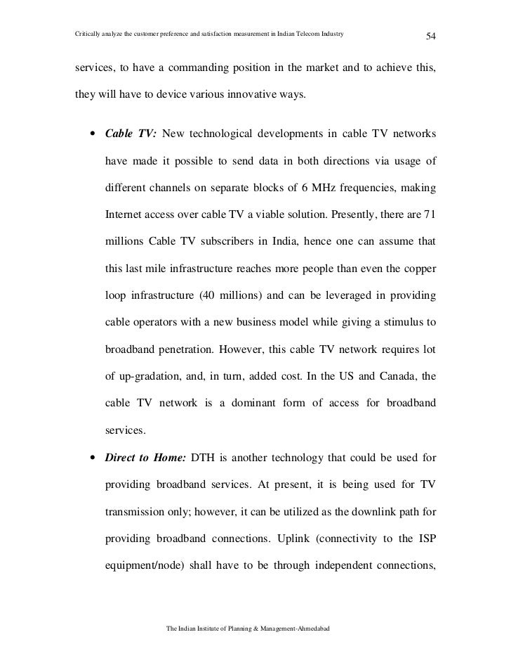 Dissertation on telecom industry
