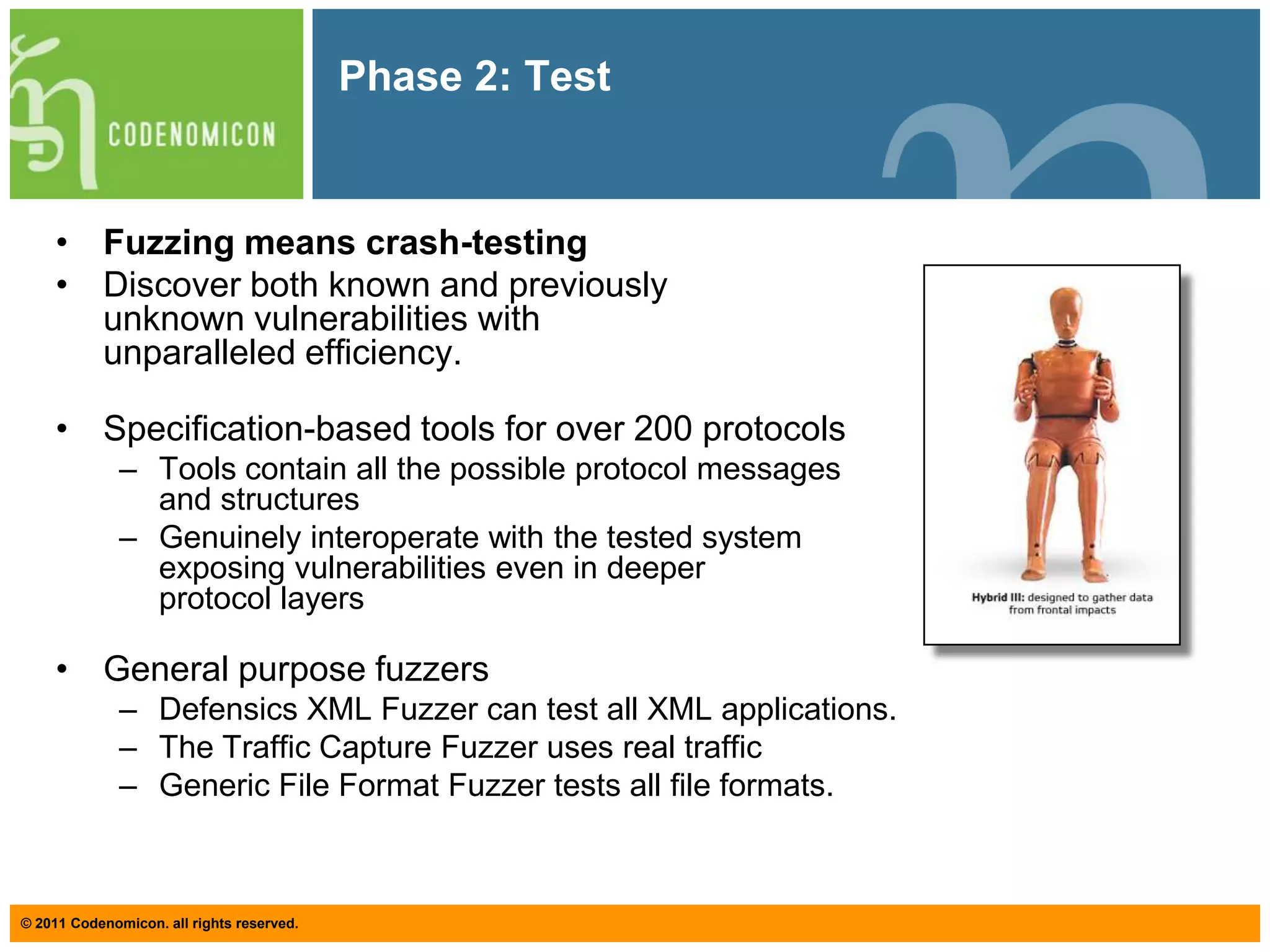 Cost-benefit of proactive security testing