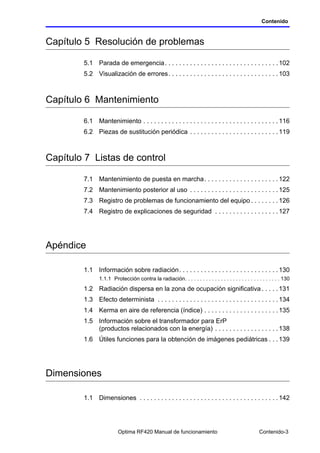 Optima Rf420 Radiologia manual de uso de operador telecomandada | PDF