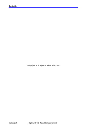 Optima Rf420 Radiologia manual de uso de operador telecomandada | PDF