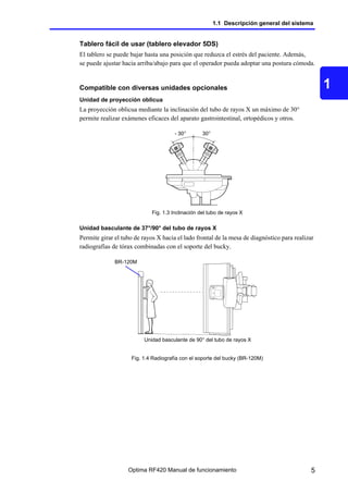 Optima Rf420 Radiologia manual de uso de operador telecomandada | PDF