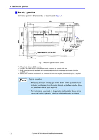 Optima Rf420 Radiologia manual de uso de operador telecomandada | PDF