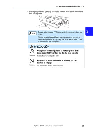 Optima Rf420 Radiologia manual de uso de operador telecomandada | PDF