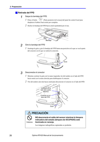 Optima Rf420 Radiologia manual de uso de operador telecomandada | PDF