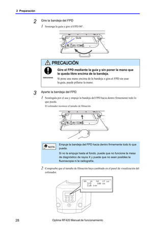 Optima Rf420 Radiologia manual de uso de operador telecomandada | PDF