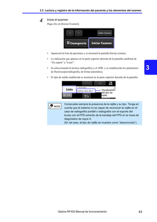 Optima Rf420 Radiologia manual de uso de operador telecomandada | PDF