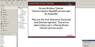 OpenERP - Telecom industry, Avanzocs