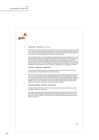 TIM
SUSTAINABILITY REPORT 2016
208
 