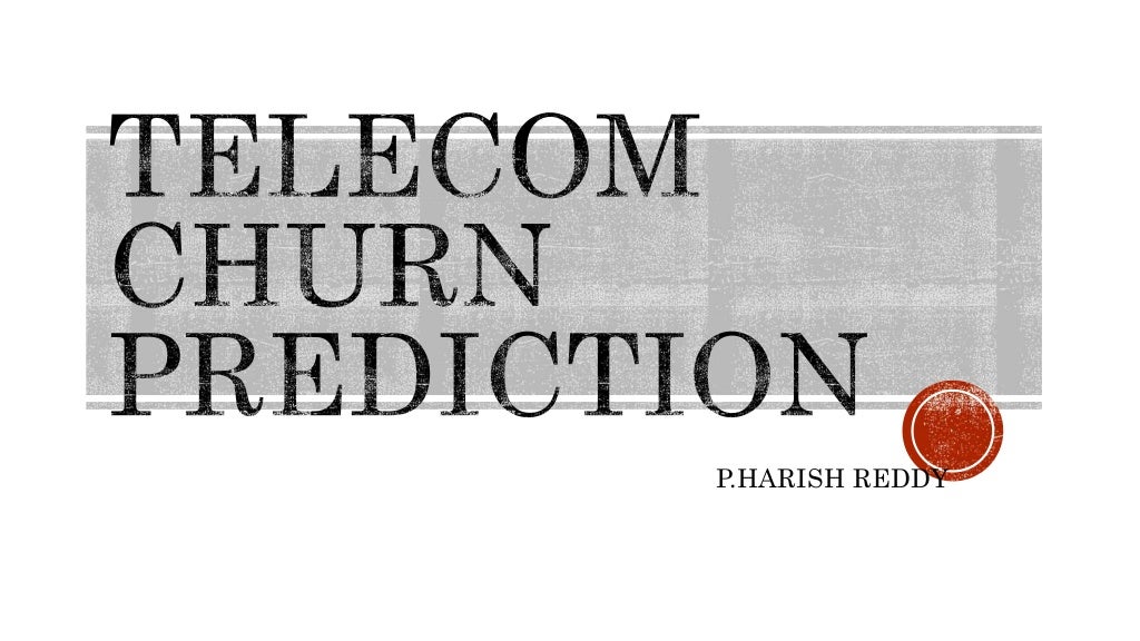 Telecom Churn Prediction Presentation