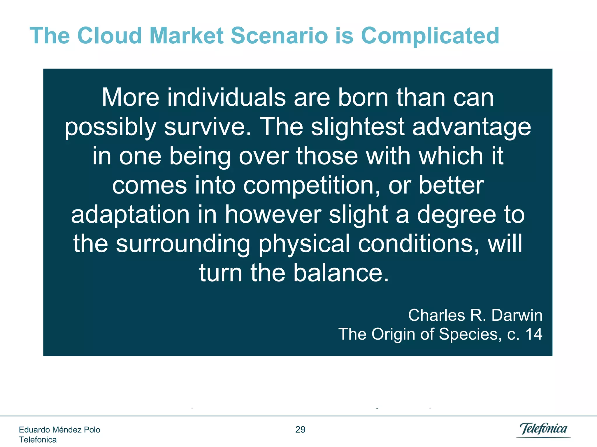 Customer Satisfaction

PWC
Navigating the Cloud
Eduardo Méndez Polo
Telefonica

29

 