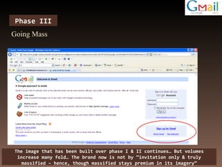 Phase III Going Mass The image that has been built over phase I & II continues… But volumes increase many fold… The brand now is not by “invitation only & truly massified – hence, though massified stays premium in its imagery” 