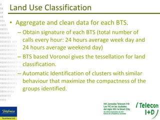 Land Use Classification <ul><li>Aggregate and clean data for each BTS. </li></ul><ul><ul><li>Obtain signature of each BTS ...