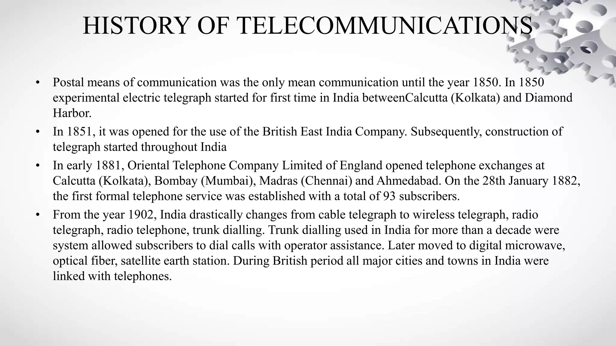 Only Telecom Telecom Industry in India | PPTX