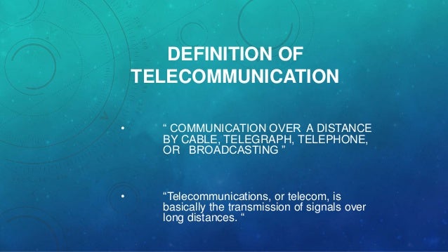 Telecommunication