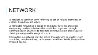 Telephonic Entity Telecommunication and network | PPTX