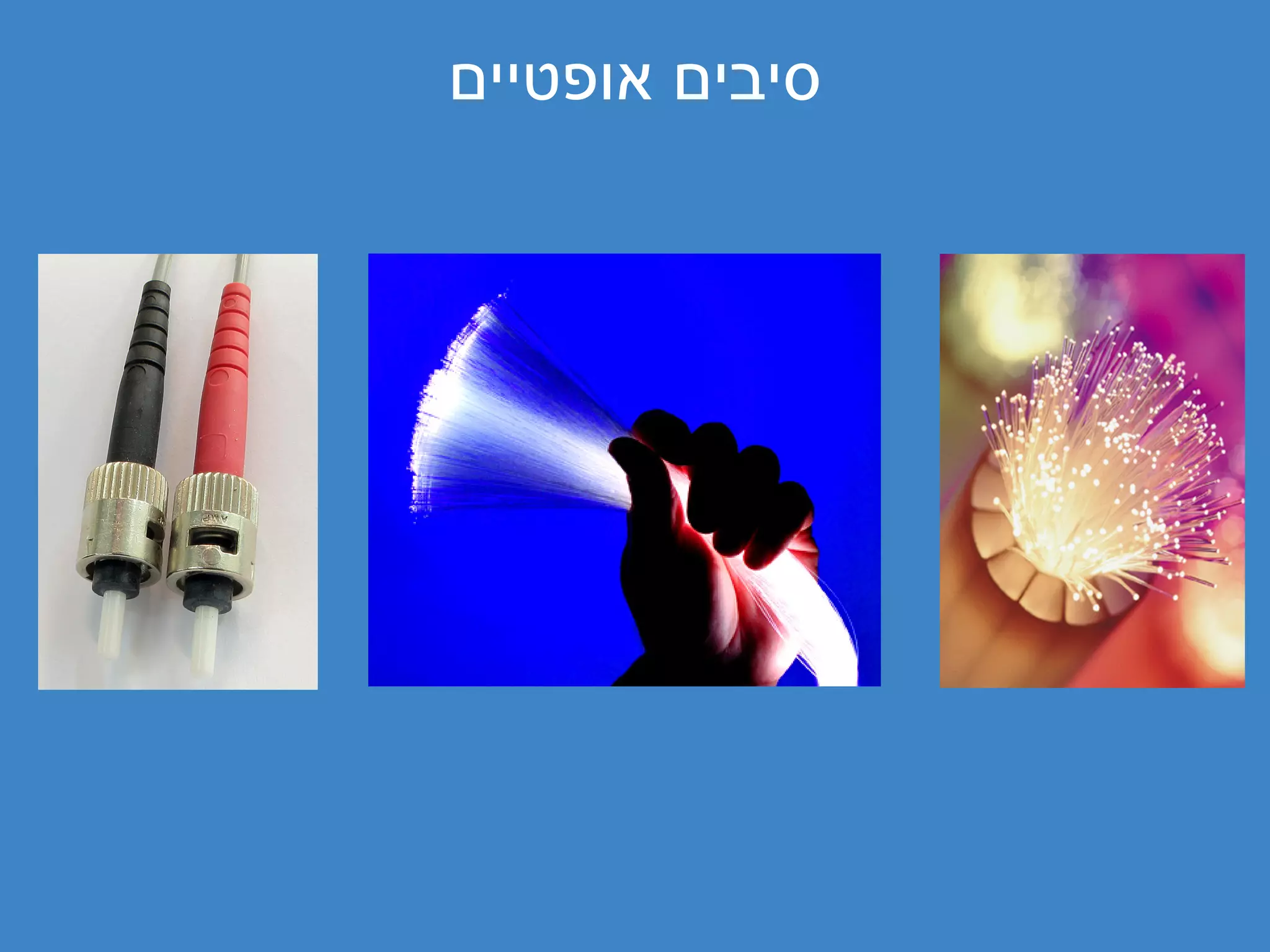 ‫סיבים אופטיים‬
 
