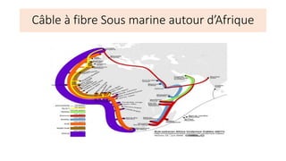 Câble à fibre Sous marine autour d’Afrique
 