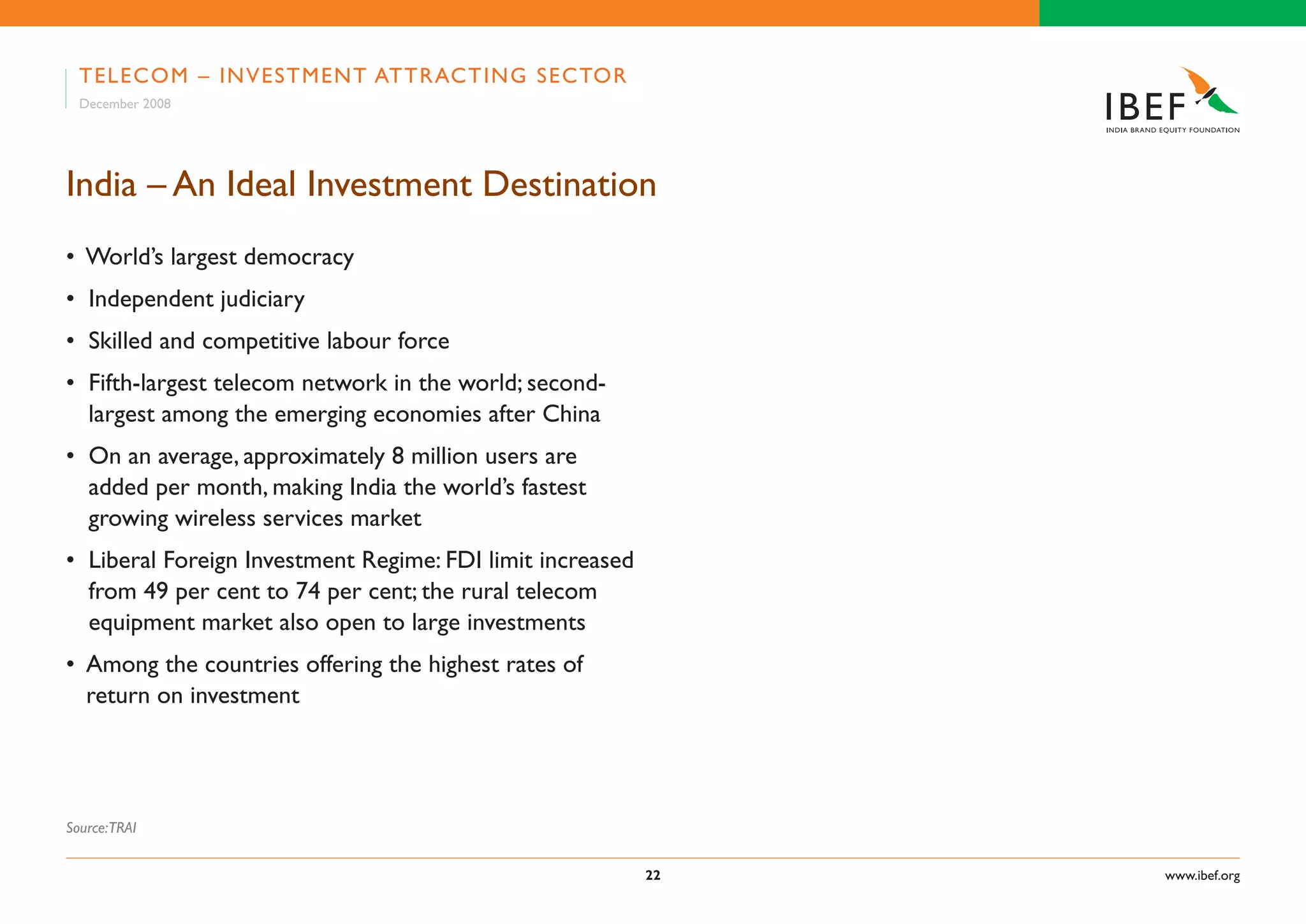 Indian Telecom Industry Presentation 060109