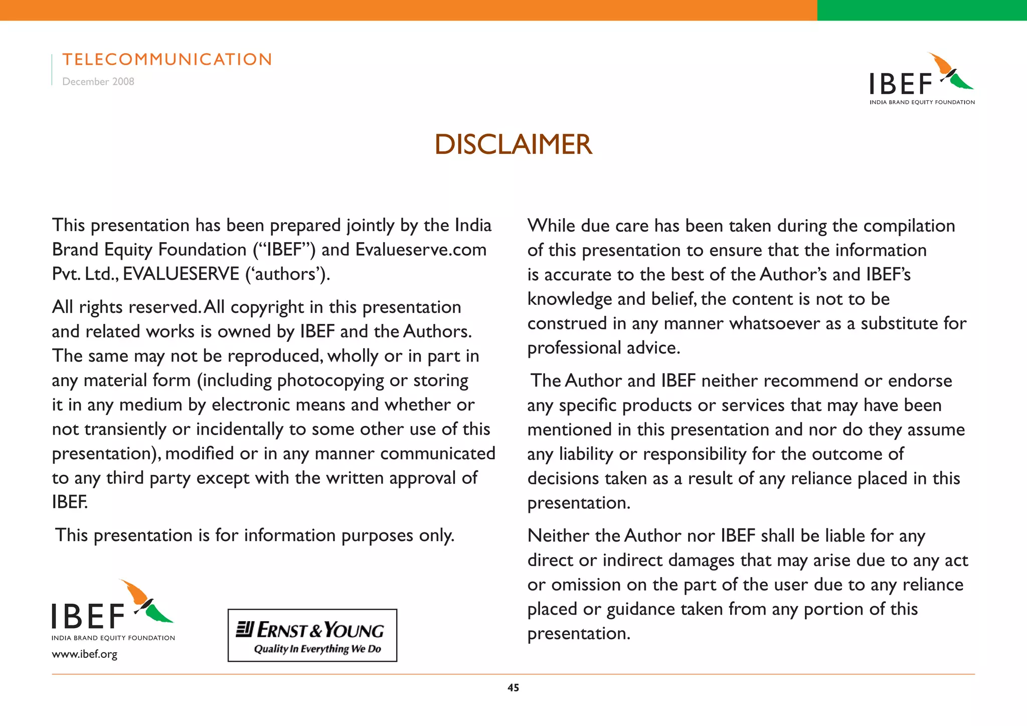 Indian Telecom Industry Presentation 060109