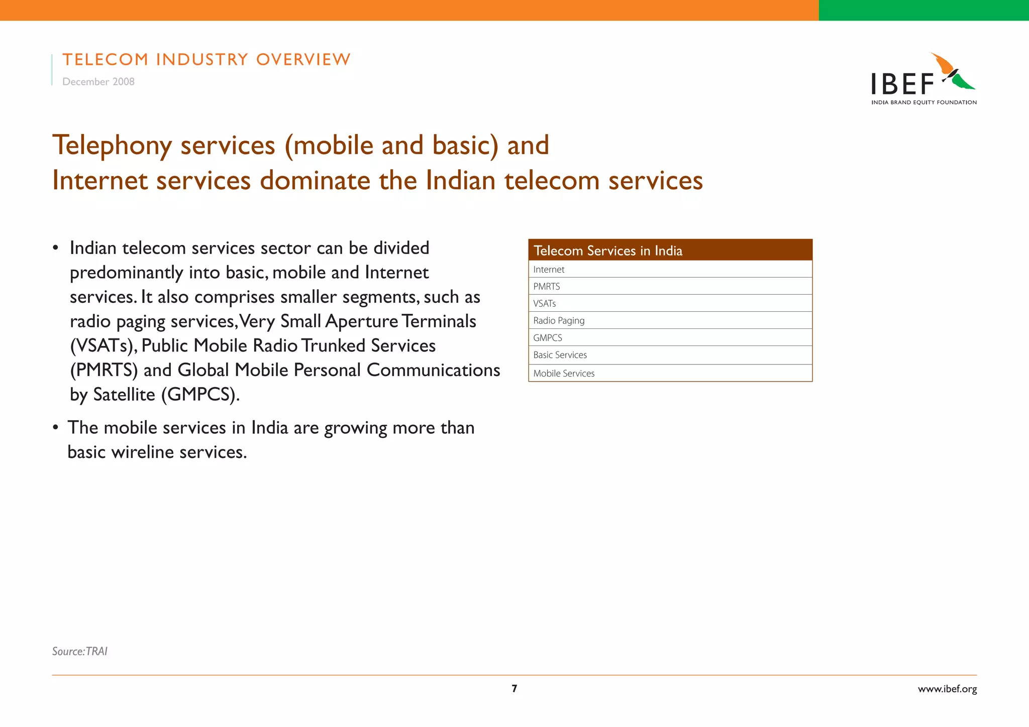 Indian Telecom Industry Presentation 060109