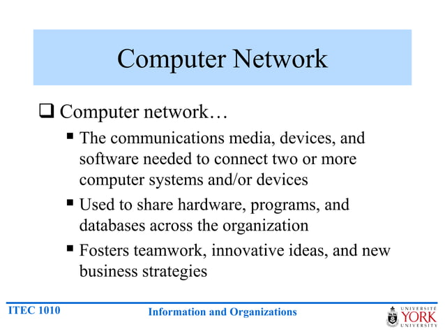 Telecommunications and networks | PPTX