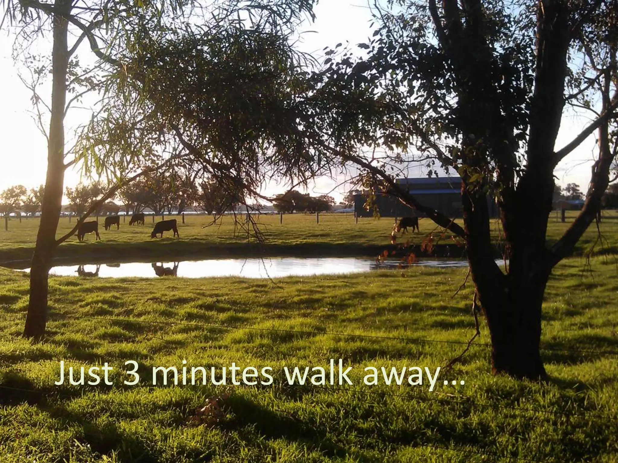 6
Just 3 minutes walk away…
 