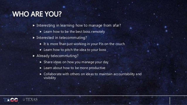 telecommuting proposal
