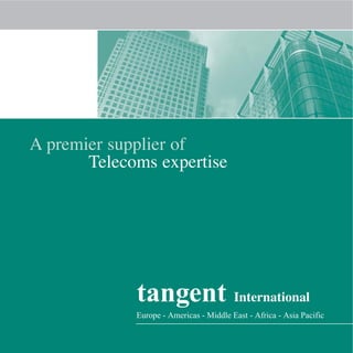 A premier supplier of
       Telecoms expertise
 