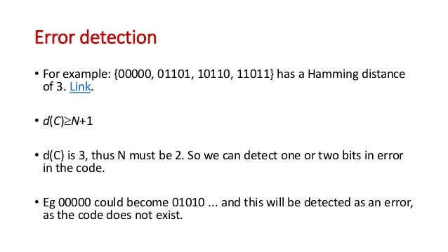 5. Error Coding