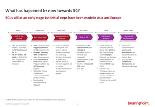 The path to 5G mobile networks
