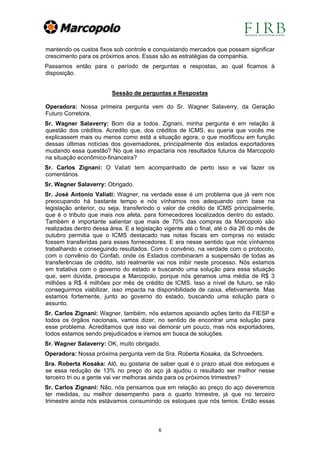 Teleconferência 3T05