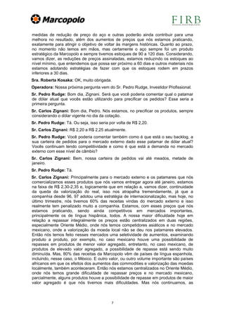 Teleconferência 3T05