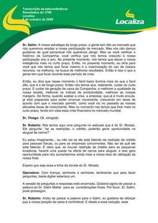 TeleconferêNciade Resultados3 T08