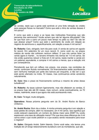 TeleconferêNciade Resultados3 T08