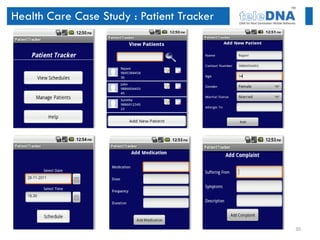 Health Care Case Study : Patient Tracker




                                           30
 