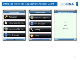 Enterprise Promotion Application: Handset Client




                                                   45
 