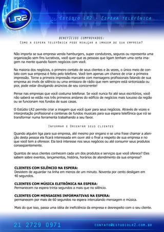 EtdoL2-Epr tlfnc
                     súi R  sea eeôia


             BNFCO CMRVDS
              EEÍIS OPOAO:
  Cm aepr tlfnc pd raçraiae d saepea
   oo  sea eeôia oe ela  mgm e u mrs?


N oi ot s sae rs vn ah mb res sp r o d trs sg rs urpee t u
 ã mp r e u mpea e d a ug r, u e cn uoe, e uo o e rsna ma
       a
og n aã sm f surt o, oêq e q ea p so s u la tn a u cr i -
 ra i ço e i l ai s v c u r u s esa q e i m e h m ma et ma
     z       n c v                       g            a
g m n me t q a d fzm n g c s o v c.
 e a ne u n o ae e ói cm oê
                          o

N ma r d s e ói , pi i cnaod su ce ts à vzs oú i me d cn
 a i i o n g c s o r r o tt e e s lne e s ee, n o i e o -
    oa        o     me o           i               c   o
tt cm sae rs éfi p l tl o e V c tm a e a u ca c d ci api i
ao o u mpea e o e e fn . oê e p n s m h ne e r r r r
                  t o e                            a    me a
i rsã . on api i i rsã macnecm me sg n poi i a fl d d sa
mpeso Tre r r mpeso ra t o
              me a                   na e s rfs n i a n o e u
                                              so s a
e rs a i é d sê c o u e soad rd q en m smpeet s tn a ao
 mpea o n s e ini u ma mi r e á i u e e r s i o i d u
         v     l o          s     o               á n z
p rp d etr i l n oa ú c s esucnorne
 i, o e s d u a d n ni d e o cr t!
 o       a vg          o         e

P nen s mpea q ev c cs matl o a S v c n nafi t su eci r s v c
 e s a e rss u oê ot   u   e fn r e oê u c o aé e s srói , oê
                            e   .                     t o
n osb r s eton s rs r i s n ae d e i i d n g c s il u s d rg o
 ã a eá e s ã o t pi r a d rs o d ío e e ói ma u oo a e i
                  ê me o            fc        o  s x        ã
o s fni a n s u d s esa css
 u e u c n m o fn o d u s aa.
        o

OEtd L 2p r t ci ai g m q ev c q e p r su n g c s Arvs ev zs
   s i R emi r r ma e u oê u r aa e s e ói . t é d oe e
    úo       e a                               o   a
i epeaã poi i a ecne a d fn o mui ip r saep r tl ô i q ei s
n rrtço rfs n l e tn s e u d s s a aa u sea e fn a u r e
 t         so                     cs               e c     á
t nfr r u fr me t t b l n oasufv r
r s ma n ma er na r a a d
 a o         a     a h       e ao  .

               Ifra eOina su cine
                nomr  retr es lets

Q a d a u m lap r sae rs, t memop r n a oes u f s ca r ae -
 u n o l é i aa u mpea aé s
       g    g                     o egn    e ma r e h ma a tn
                                                a
çod s p so e faái eesd e o v aéof a arse od sae rs en
ã et esa l i r n rsa a m u i t i l ep i e u mpea o
      a      ac     t         r     n       t
q ev c tm aoeee E tr i ees n s e s e ói o aécnu r e s rd ts
 u oê e     frcr l eá n rse o su n g c s u t o smisu po uo
                . a    t              o
cne ü ne ne
o sq e tme t.

Q a ts esu ce ts o h cm cd u d s rd ts sri s u v c oeee E s
 u no d e s lne cn ee a a m o po uo e ev o q e oê frc? l
            i                            ç               e
sb m sbeee ts l çme ts h tr , oái d ae d nod sae rs?
a e o r vno,a a no, iói h rr s e tn i t a u mpea
               n         s a     o      me


C IN E C M SL N I N E P R :
 LE T S O     IÊ C O A S E A
D s tm d a u ra n lh e me o d u mi t. oe t p r e t d sg m e
 eie e g ad r a i a m
   s              n      n s e m n o N vna o cno ela m
                                  u                   i
4 sg n o.
 0 eu ds

C I N E C M MÚ I AE E R N C N E P R :
 LE T S O     SC L T Ô IA A S E A
P r n cm n ep r tnasg n o ama q en sê c .
 ema ee a sea r t e u d s
                 i           i u o ini
                             s      l o

C I N E C M ME S G N I F R T V SN E P R :
 LE T S O     N A E S N O MA I A A S E A
p r n cm p r id 6 sg n o n ep r i ecl d me sg m emúi .
 ema ee o ma e 0 e u d s a sea n ra n o na e
              s                  t a               sa
                                                    c

M id q ei o p sau i i d i fi c d e rs ed sep i cm osuce t.
 a o u s , as ma d a e n iê i a mpea erse o o
  s      s         é     ec n a              t     e lne
                                                      i
 