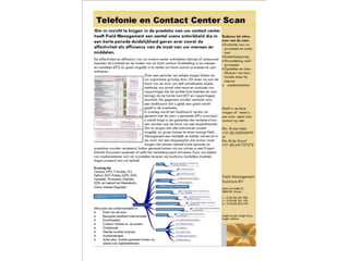 Telefonie en Contact Centre Scan