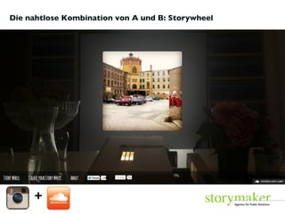 Die nahtlose Kombination von A und B: Storywheel  + + 