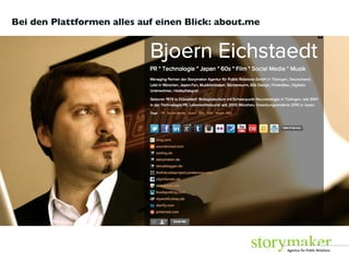 Bei den Plattformen alles auf einen Blick: about.me 