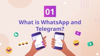 Features and difference between telegram and whatsapp | PPTX