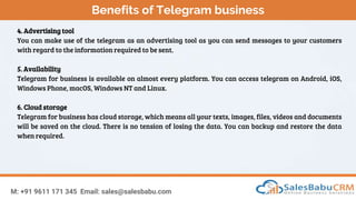 Telegram businesses find telegram a swift route to users | PPTX | Email ...