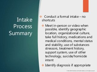 Telehealth clinical best practices workshop II | PPTX