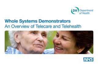 Whole Systems Demonstrators
An Overview of Telecare and Telehealth
 